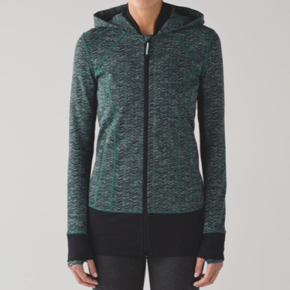 Lululemon hooded zip jacket. Sz 10